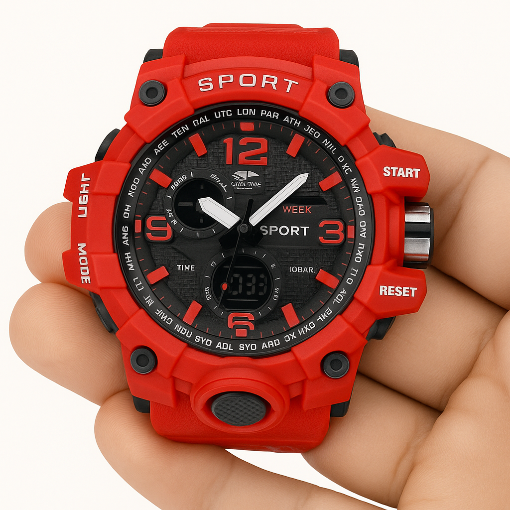 Musef™ Dual Time Digital-Analogue Sport Watch