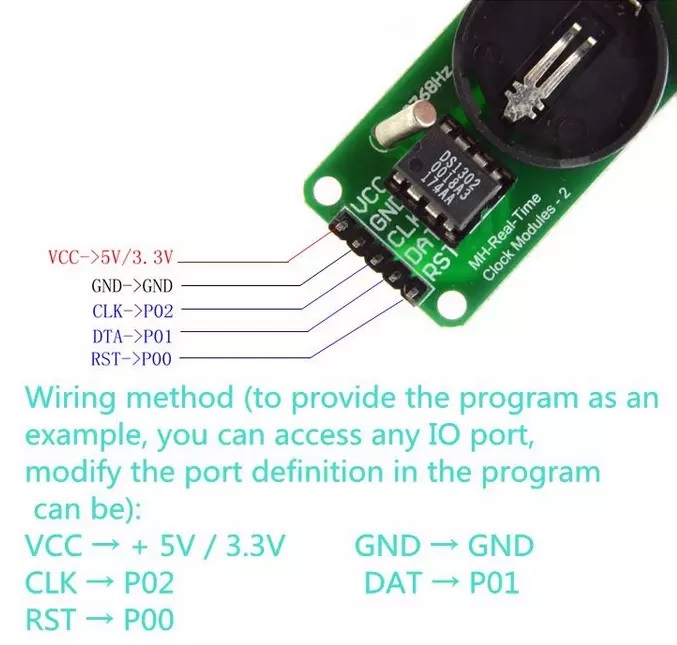 DS1302 RTC REAL CLOCK TIME MODULE - Image 2